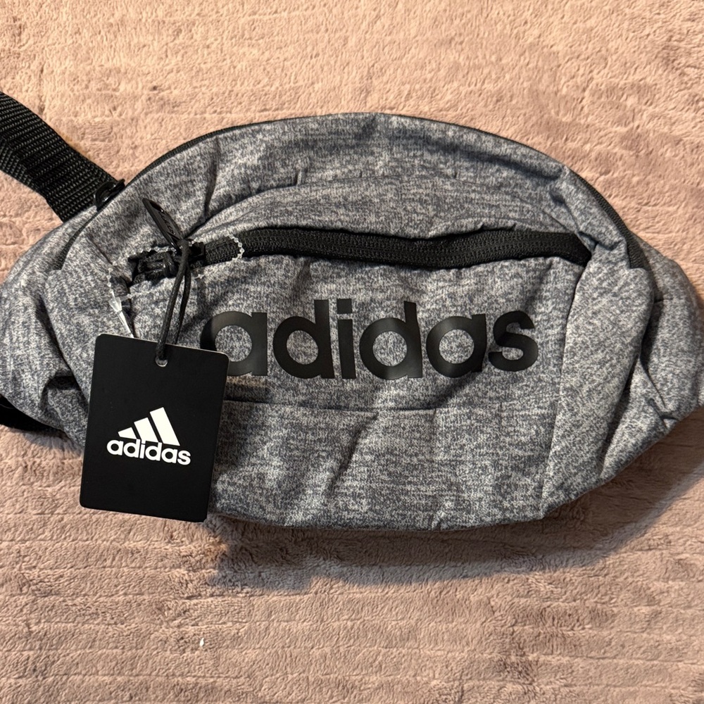 Adidas Heathered Gray Crossbody Bag